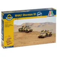 Italeri 1/72 M4A2 Sherman III tenk 2-komadni maket set