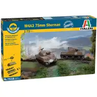 Italeri 1/72 M4A3 75mm Sherman tenk 2-komadni maket set