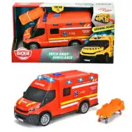 Iveco crveni ambulantni automobil sa svjetlom i zvukom 18cm - Dickie Toys