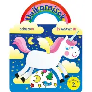 Jednorozi - Obojite i zalijepite naljepnicama 2. radna bilježnica