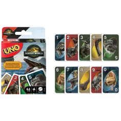 Jurassic World: Preporod UNO kartaška igra - Mattel slika 3