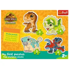 Jurassic World: Slatki dinosauri - Prva baby slagalica 3-4-5-6 dijelova - Trefl slika 2