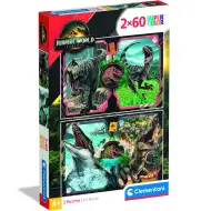 Jurassic World ponovno rođenje 2x60-dijelni Supercolor puzzle - Clementoni