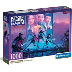 K-POP Demon Hunters kompaktni puzzle od 1000 komada - Clementoni slika 1
