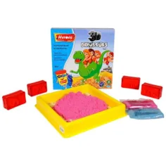 Kinetic Sand: Heros set s dinosaurusima ili ponijima s dodacima, 500g slika 2