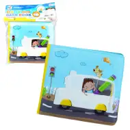 Knjiga za bebe: Vozila meka knjiga za kupanje 14x13cm