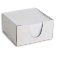 Kockasti notes 9 x 9 x 5 cm, 500 listova, bijeli, u kutiji
