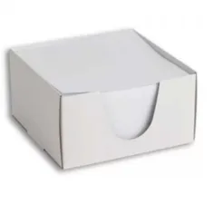 Kockasti notes 9 x 9 x 5 cm, 500 listova, bijeli, u kutiji