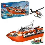 LEGO® City: Spasilački čamac i helikopter obalne straže (60504)