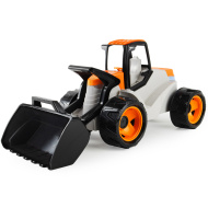 LENA: GIGA TRUCKS ogroman prednji utovarivač u narančasto-bež boji, 67 cm