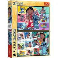Lilo i Stitch sretan život 2x200 slagalica - Trefl