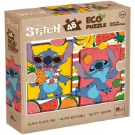 Lilo i Stitch voćna avantura 2 u 1, Eko mini slagalica od 48 dijelova i bojanka 35x25 cm - Lisciani