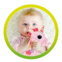 Little Stars: Zvečke s jednorogom, šuškava marama slika 4