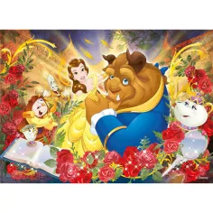 Ljepotica i zvijer 2 u 1 puzzle od 108 dijelova i bojanka 50x35 cm - Lisciani slika 2