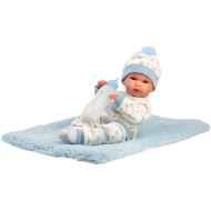 Llorens: Bimbo 35 cm novorođenačka lutka s bočicom i pokrivačem