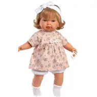 Llorens: Carla, 42 cm-ova plačuća beba u cvjetnoj haljini s trakom za glavu