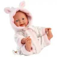 Llorens: Djevojčica beba u mekanoj pidžami s uzorkom rode 31 cm