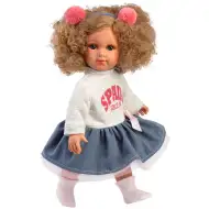 Llorens: Elena, 35 cm visoka lutka s kovrčavom kosom u suknji