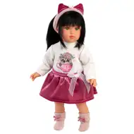 Llorens: Gréta 40 cm lutka s uzorkom sove na džemperu