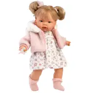 Llorens: Joelle lutka od 38 cm s glasom u haljini s cvjetnim uzorkom