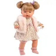 Llorens: Joelle lutka od 38 cm s glasom u krznenom prsluku