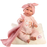 Llorens: Mimi, plačuća lutka visine 42 cm s jastukom i pokrivačem