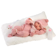 Llorens: Nica 40 cm novorođena beba s dječjom bočicom i jastukom