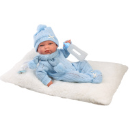 Llorens: Nico 40 cm novorođena lutka s bočicom i jastukom