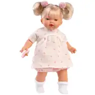 Llorens: Roberta, 33 cm-ova plačljiva beba s dudu u cvjetnoj haljini