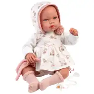 Llorens: Tala Llorana 44cm novorođenčad s glasom u kapuljačastoj odjeći
