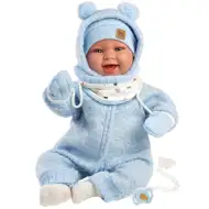 Llorens: Talo Sonrisas 44cm novorođenčad s glasom u plavoj kapuljači