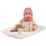 Llorens: Tina, novorođena lutka 44 cm s mekim jastukom