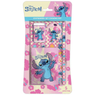 Luna: Disney Stitch 5-dijelni ružičasti set pisaćeg pribora
