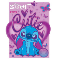 Luna: Disney Stitch Art Set bojanka s 6 flomastera i naljepnica