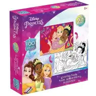 Luna: Disney princeze 2 u 1, puzzle za bojanje od 100 dijelova