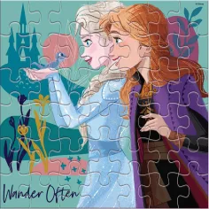 Luna: Frozen 2 sestre, slagalica za bojanje od 42 dijela slika 2