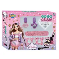 Luna: Go-Go Glam set za manikuru s umjetnim noktima i lakom za nokte, 5 komada