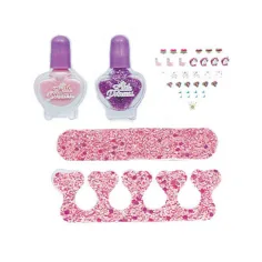 Luna: Go-Go Glam set za manikuru s umjetnim noktima i lakom za nokte, 5 komada slika 2