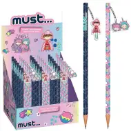 Luna: Grafitna olovka za djevojčice s gumicom, dvije varijante, 1 komad
