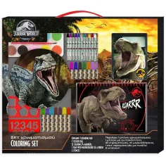 Luna: Jurassic World set za bojanje sa šablonom i naljepnicama 54 x 47 cm