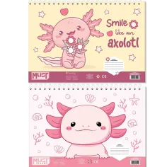 Luna: Must Axolotl sveska za skice A4, 30 listova, u više varijanti