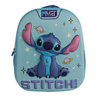 Luna: Must Team 3D Stitch s motivom svemira zaobljeni ruksak za vrtić 26x10x32 cm
