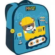 Luna: Must Team 3D građevinski ruksak za vrtić s uzorkom medvjedića 26x10x32cm