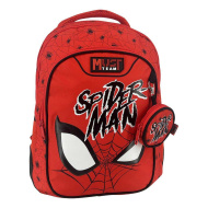 Luna: Must Team Spider-Man crveni zaobljeni školski ruksak, 3 pregrade, 32x18x43 cm