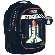 Luna: Must Team astronaut zaobljena školska torba s 3 pretinca, ruksak 32x18x43 cm