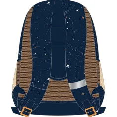Luna: NASA zaobljena školska torba s 3 pretinca, ruksak 32x18x43 cm slika 2