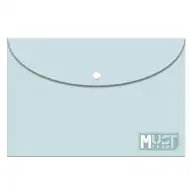 Luna: Plastična mapa s patentom A/4, pastelno plave boje