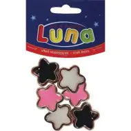 Luna: Plastična zvjezdica, set od 6 komada, 20 mm