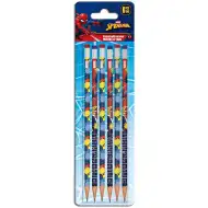 Luna: Set od 6 grafitnih olovki s gumicom s motivom Spider-Mana