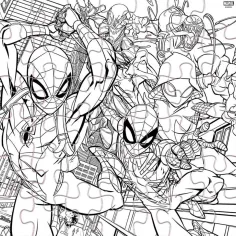 Luna: Spider-Man slagalica za bojanje od 42 dijela slika 3